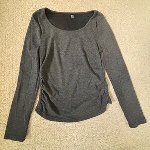 SHEIN Charcoal Long Sleeve Top